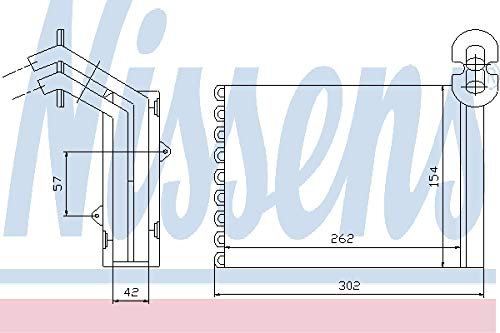 NISSENS 73972 Wärmetauscher, Innenraumheizung