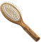 Hydréa London Olive Wood Hair Brush with Wooden Pins & No-Pull Comfort Cushion – Luxury Anti-Static Detangler Hairbrush Designed for Women and Men