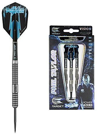 Target Darts Power 8 Zero Steel Tip Dartpfeile (21gr), natur, 21g