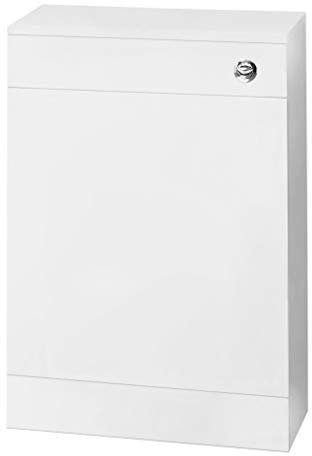 Nuie NVS142 Modern Cloakroom Bathroom Floor Standing WC Unit with Free Concealed Cistern (Excludes Toilet Pan), 500mm x 770mm, Gloss White, 500mm200mm