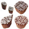Royal Kraft Mehndi Holz Druck Stilvoll Blumen Entwürfe Stempel Blocke (Set von 5)
