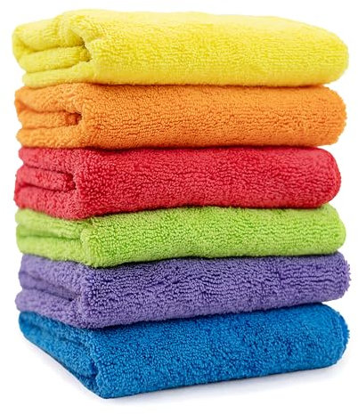 PAMEX - Paño de Microfibra Volumen 50x70cm Colores Surtidos 12 Unidades