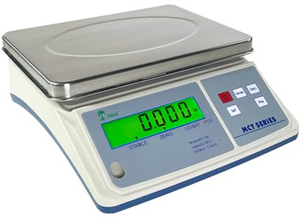 Tree MCT 3 MID Counting Scale, 3 lb x 0.0001 lb Precision, Industrial & Laboratory-Grade Digital Scale with LCD Display and Stainless-Steel Pan
