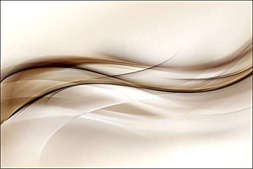 Muralo Fototapete Abstrakt 3D 270 x 405 cm Vliestapete Wand Tapete Wellen Beige Mosaik Wohnzimmer Schlafzimmer Moderne Wandbild Abstraktion Industrie Look Wand Dekoration