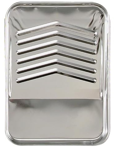 24-Pack of 9 Premier Paint Roller 9-T Paint Tray Bright Metal Paint Tray