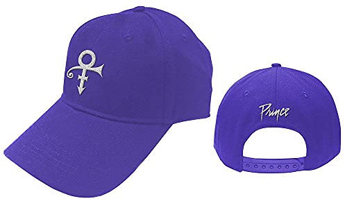 Prince Herren Baseballkappe mit weißem Symbol, verstellbar, Violett, Violett