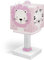Dalber Kinder Tischlampe Nachttischlampe kinderzimmer Baby Jungle Urwald Tiere Dschungeltiere Rosa, 63111S, E14