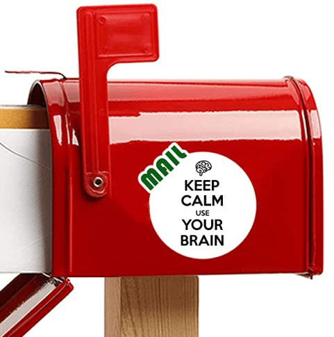 Beauty Gift Zitiere ruhig und nutze Dein Gehirn Aufkleber Briefkastenaufkleber Kleber