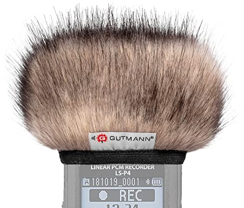 Gutmann Mikrofon Windschutz Fell für Olympus LS-14 CAT Handgefertigt in Deutschland