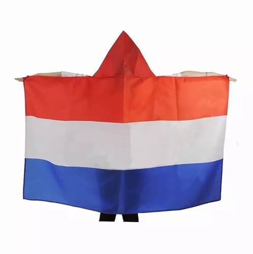 AZ FLAG - Umhangflagge Niederlande - 150x90 cm - Holländische Cape Fahne 100% Polyester mit integrierten Ärmeln und Kapuze - Body Flag 80g