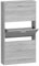vidaXL Schuhschrank Schuhablage Schuhregal Schuhständer Schuhaufbewahrung Schuhkipper Schuhkommode Grau Sonoma 59x17x108cm Holzwerkstoff