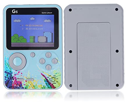 Cuifati Consola de Juegos Portátil, Pantalla a Color de 3,0 Pulgadas Mini Consola de Videojuegos Retro con 500 Juegos Clásicos de FC, Batería Recargable de 1020MAH Soporte de Gameboy para (Azul)