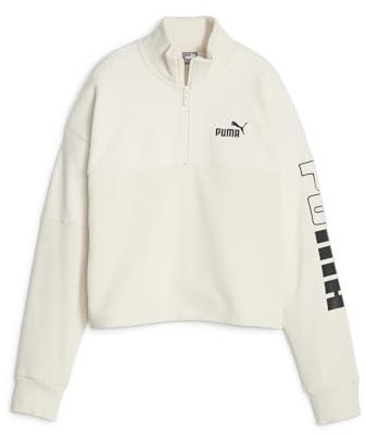 PUMA Damen Power Colorblock High Neck Crew Winterized Schweiß, Alpine Snow, M