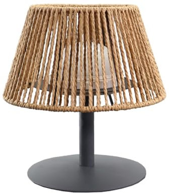 Lumisky Tischleuchte, kabellos, aus Bast, Natur, LED, warmweiß/weiß, dimmbar, Standard Mini Ramy, Höhe 22 cm