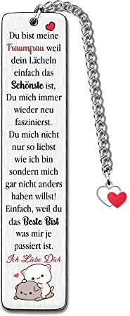 Ehefrau Freundin Lesezeichen Geburtstags Traumfrau Weihnachten Lesezeichen Valentinstag Entfernung Ich Vermisse dich Katzen Geschenk Schätzen Verlobung Süße Liebe Erinnerung Erinnerung Andenken