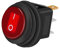 AUTOZOCO Interruptor Redondo Basculante 3 Vias ON/OFF, interruptor basculante, SPST, interruptor redondo basculante, 20A 12VDC, Impermeable, 3 pines, Led Rojo