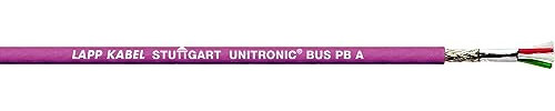 10 Meter Lapp 2170219 Unitronic BUS PB A Busleitung 1x2x0,64 mm² geschirmt I PROFIBUS DP I Datenkabel I Buskabel I UL- und cUL Zertifizierung I Bus Kabel I Datenleitung violett
