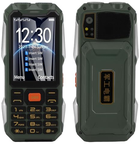 Sxhlseller Unlocked Seniors Cell Phone, Large Buttons Mobile Phone with 4.0 Inch Screen, 18000mAh Battery, Dual LED Wick, Elderly Mobile Phone Support Seting Up 9 Family Numbers for Seniors