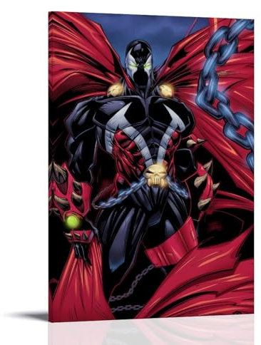TNERPAR Spawn Cartoon Poster Dekorative Malerei Leinwand Wandkunst Wohnzimmer Poster Schlafzimmer Malerei,Wandkunst Bilddruck Moderne Familienzimmer Dekor 20x30inch(50x75cm)