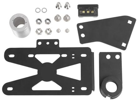 Nummernschildrahmen Für H&arley Für M8 Für Softail Für Fatboy Für FXBR Für FXBB Für FXDR Motorrad-Kennzeichenhalter Mit Licht