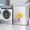 Kongdson Dustproof Washer Cover, Indoor Outdoor Washing Machine Protector Cover, Anti-aging Tumble Dryer Case Cover, Front Load Dryer Washer Protective Cover (M:85x60x50cm,Silver-tree)