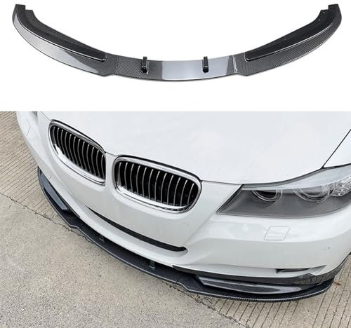 LGPBHSH Auto Frontspoiler, Stoßfänger Lippe Auto Frontstoßstange Canard Lip Splitter, Kompatibel mit BMW 3 Series E90 E91 LCI 2009-2012, B Carbon Fiber Look