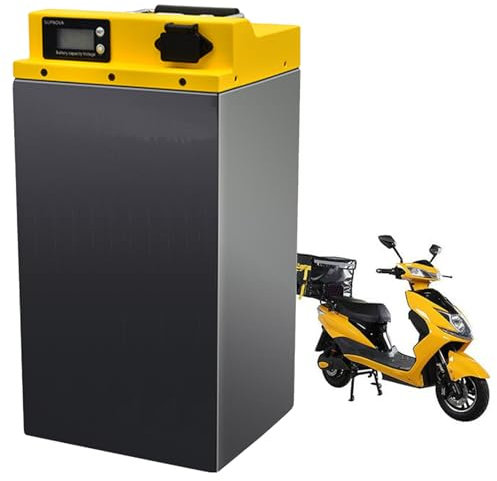 FREEDOH Motorradbatterie 48V Lithium-Akkupack 20AH 30AH 40AH 50AH 100AH ​​Akku für 50-4800W Mopedmotor mit Ladegerät,48v40ah