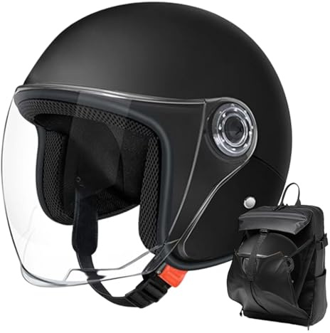 Helmet for Motorcycle Street Racing Headgear Protective Gear Men | Motorcycle Half Face Helmet Visor Protective Headgear Racing Gear for Men Women Riding Commuting Adventure Sportbike Scooter