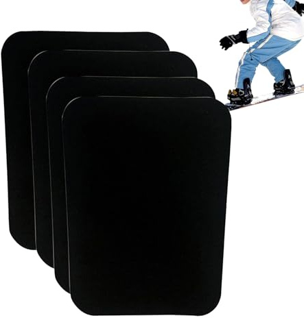 Skischienbeinschoner, 4 Stück Schneidbares Beinschutzpolster, Skirennen Schienbeinschoner, für Anfänger Profis Parkfahrer Ski-Enthusiasten Athleten Instructoren Snowboarding