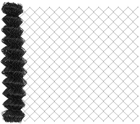 Nqyjm Clôture de Extérieur Décorative Clôture en Treillis Métallique Gris 25 x 1 m Acier, Barrière Animale Grillage Cloture Volaille pour Jardin, Cour, Terrasse