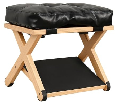 Weyot Repose Pieds Bureau Ergonomique, Repose Pied Bois Antidérapant, Repose Jambe Bureau, Améliore la Posture et la Circulation, Idéal pour Le Travail et la MaisonBlack,13x9x10in