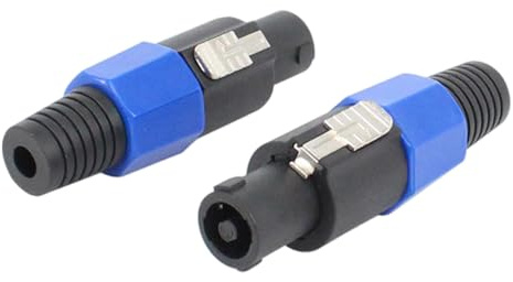 Whoasyst 4Pcs 4 Pin NL4FC Speakers Cable Adapter Connector 4 Poles Sound Plug Twist Twist Supplies Release
