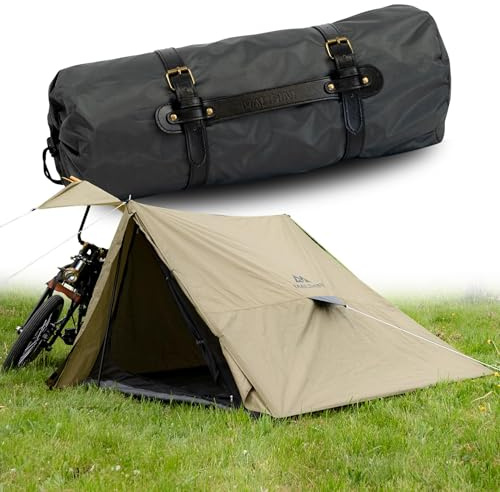 MALIHINI Motorrad Zelt [2 Personen] – Motorradzelt mit kleinem Packmaß, wasserdicht | Motorradplane & Vorzelt | Biker Zelt für Motorradfahrer | Bikepacking & Camping