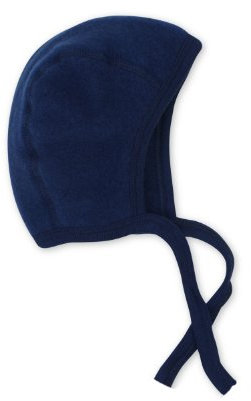 Baby Häubchen, Fleece, 100% Wolle, Engel Natur, 4 Farben (62/68, Ocean)