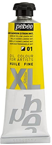 Pebeo - Óleo fino XL 37 ML - Pintura al óleo Amarillo - Pintura al óleo Pebeo - Amarillo cadmio primario Imit. 37 ml