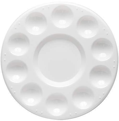 Studio Essentials : Circular Plastic Palette : 7in Diameter : 11 Well