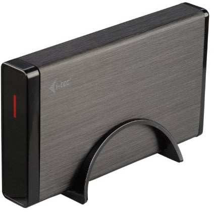 i-tec MYSAFE35U401UK contenitore di unità di archiviazione 3.5 SSD enclosure Nero, Metallico
