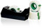 Scotch Schreibtisch-Klebebandabroller C38, Schwarz +Magic Unsichtbares Klebeband, 19 mm x 33 m, 4 Rollen/Packung