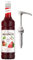 Monin Premium Coffee Syrup Strawberry 1 Litre and Pump