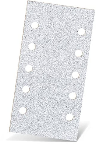 MENZER White Klett-Schleifblätter, 230 x 115 mm, 10-Loch, f. Schwingschleifer, Normalkorund (50 Stk.) K240