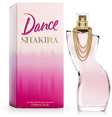 Shakira, Perfumes, Dance by Shakira para Mujer, Larga duración, Fragancia femenina, moderna y con encanto, Notas frutales y florales, Optimo para uso diario, 80 ml