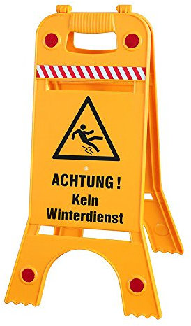 Warnaufsteller Dachaufsteller - Achtung ! Kein Winterdienst - 308541/1 - Warnschild Aufsteller