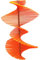 SunCatcher: SONNENFÄNGER 'Windspiel' Fluoreszierende Gartendeko | 27cm Durchmesser, 40cm hoch | Spirale Windrad Garden Dekoration, Farbe:Orange