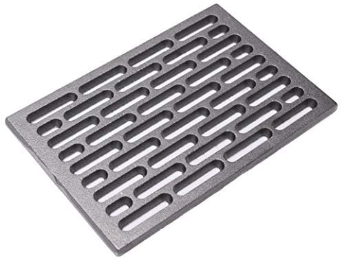 Fonderia Bongiovanni | Griglia in Ghisa | Griglia per Camino | Stufa Pellet | Barbecue Fondello per Cenere| cm 20x30| mod.M a Mattoncino