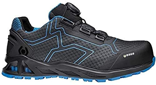 BASE Protection B1005B K-Rush Aluminium Toe I-daptive Sole Dry’n Black Blue | Black/Blue, 11, Puncture Resistant, S1P EN ISO 20345, Hydrocarbons Resistant, Anti-Static Footwear, Water Resistant