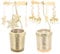 Amosfun 2 Stücke Teelicht Karussell Weihnachten Teelichthalter Gold Rotierender Kerzenhalter Metall Kerzenständer Rentier Schneeflocken Anhänger Geschenke für Bankett Tischdeko Votiv Advent Deko