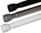 Klemmstange, Metall-Stange, ausziehbar, Vorhangstange ohne Bohren und Schrauben, Ø 19/22 mm, Länge 55-90 cm, silber glänzend