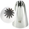 Chenhan Cake Piping Nozzles 4pcs Large Icing Piping Nozzles For Decorating Cake Baking Cookie Cupcake Piping Nozzle Stainless Steel Pastry Tips #1B#1C#1E#1G (Color : 1E)