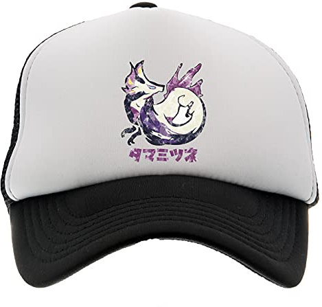 Enigmae Monster Jäger Erhebt euch Mizutsune Kanji Baseball Kappe Hut Kinder Jungen Mädchen Schaum Vorne Mesh Zurück Schwarz Cap Foam Front Mesh Back