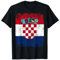 KROATIEN Flagge Damen Herren Kinder KROATIEN T-Shirt